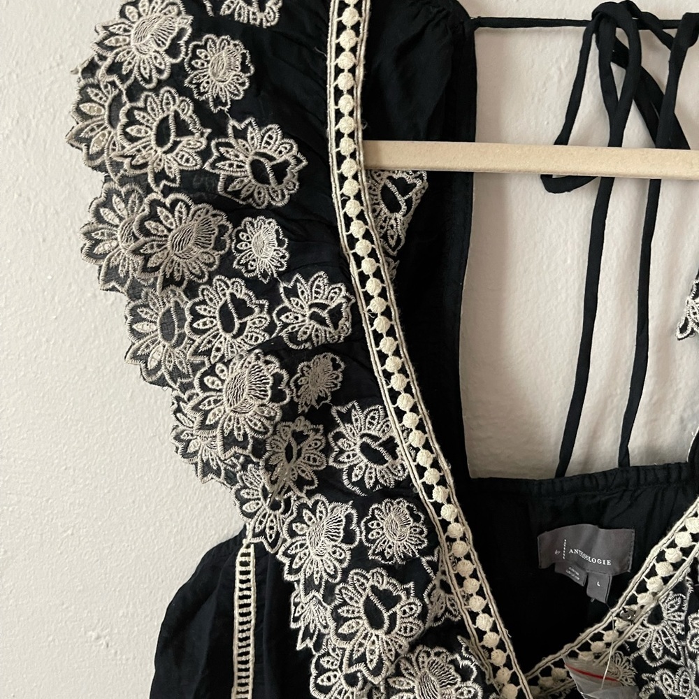 ANTHROPOLOGY Embroidered Lace Blouse - Picture 2 of 9